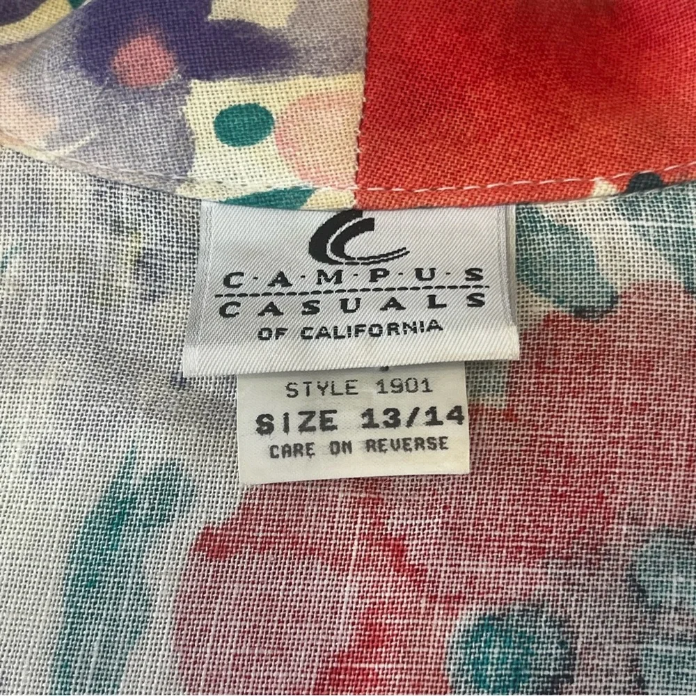 Campus Casuals of California - Vintage Floral Women's Blazer-Size 13/14